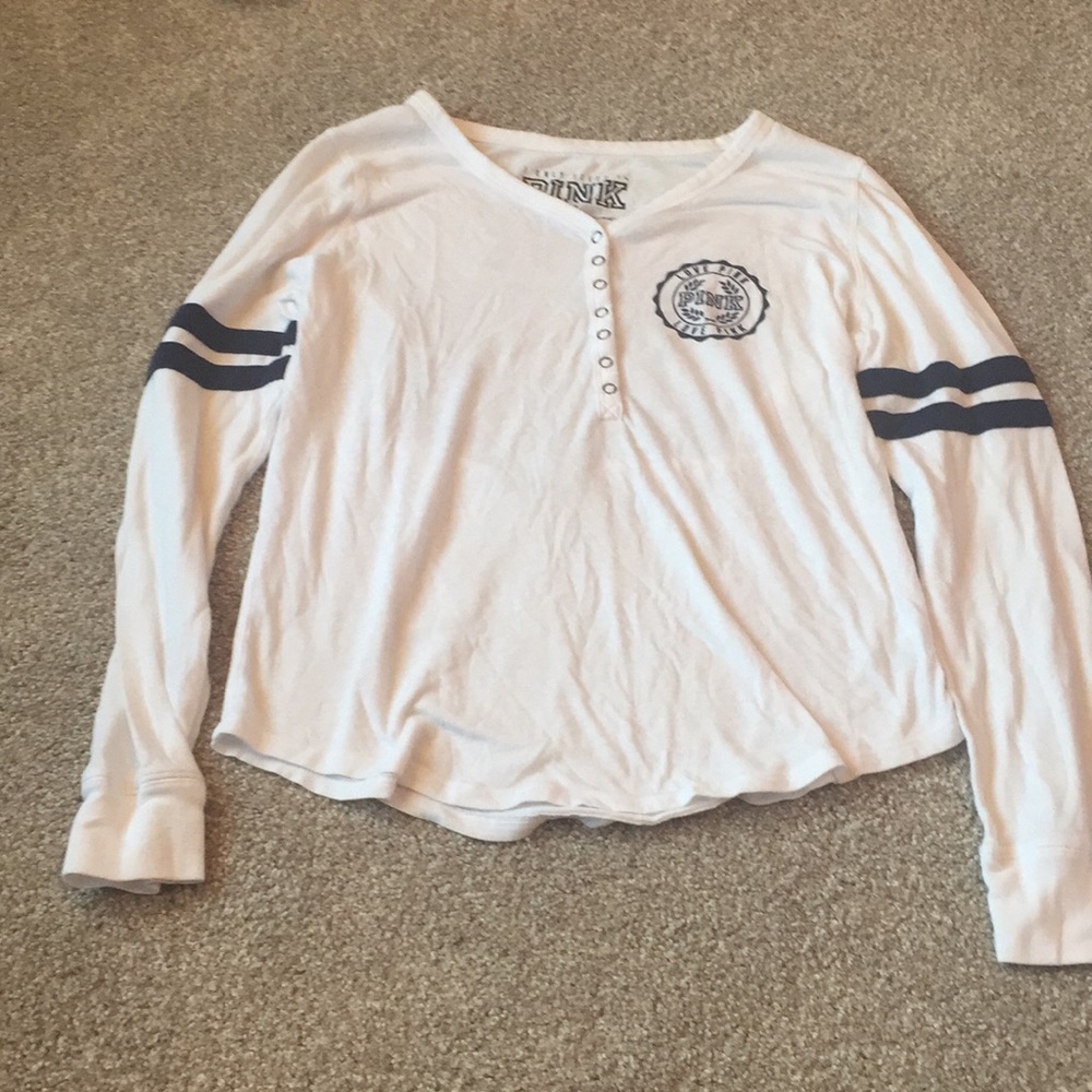 PINK long sleeve pajama shirt